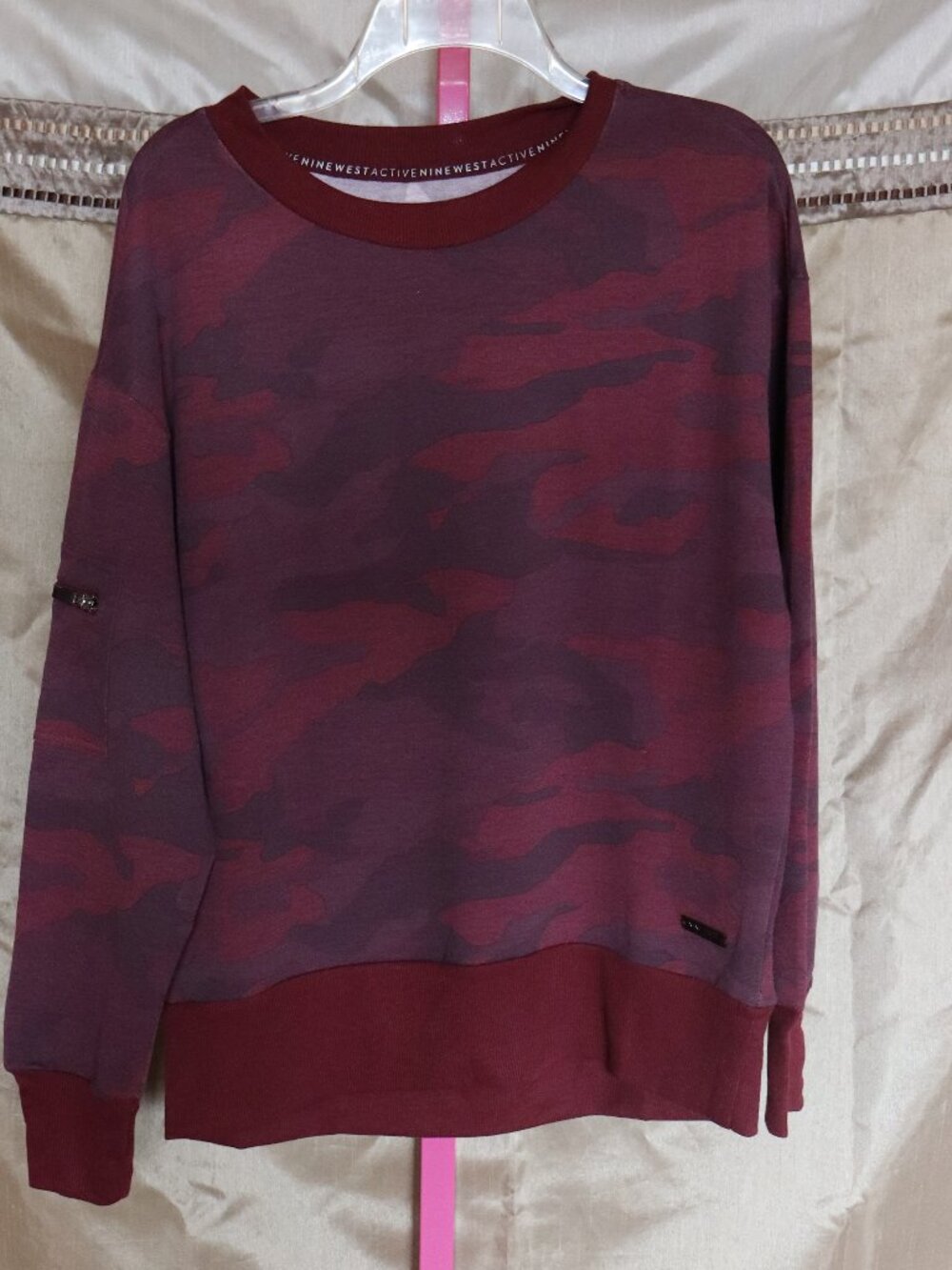 Nine West Active - Pink Camo Oversized Sweatshirt - NWTS, Medium